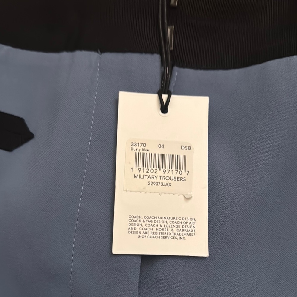 Coach Light Blue Military Trousers